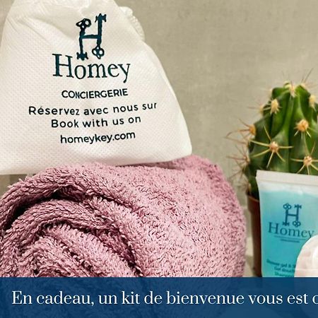 Homey Keola - Parking Prive Gratuit - Aux Portes De Geneve - Au Pied Du Tram - Appartement Avec 1 Chambre Et Un Grand Salon Avec Un Canape-Lit Ambilly Luaran gambar