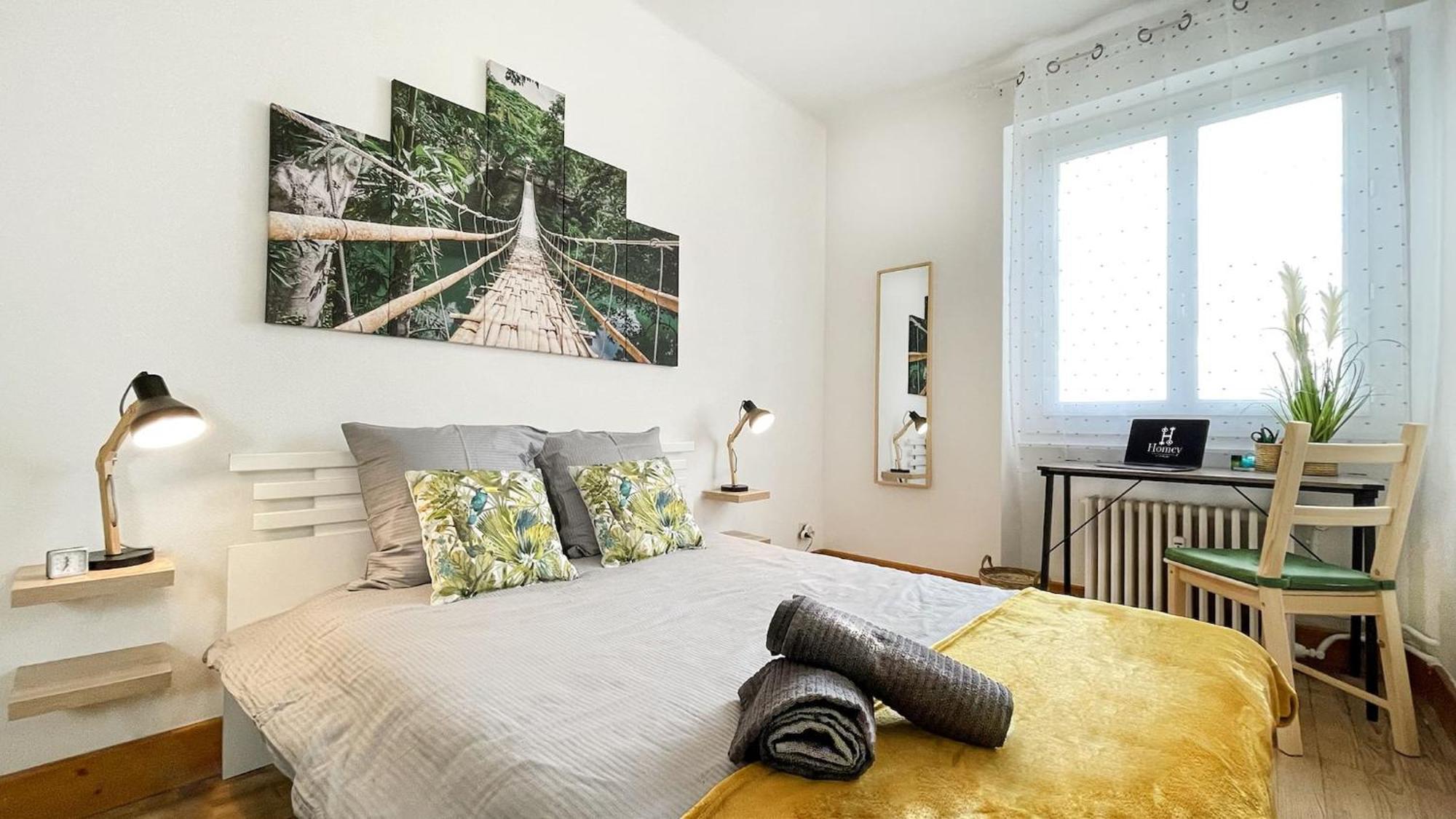Homey Keola - Parking Prive Gratuit - Aux Portes De Geneve - Au Pied Du Tram - Appartement Avec 1 Chambre Et Un Grand Salon Avec Un Canape-Lit Ambilly Luaran gambar